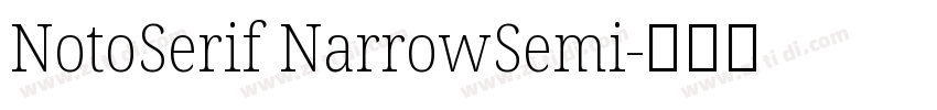 NotoSerif NarrowSemi字体转换